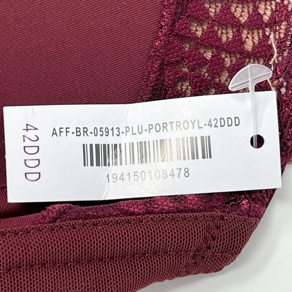 NWT Adore Me Marca Contour Plus Strappy Plunge Bra. Port Royale. Size 42DDD - Picture 6 of 7